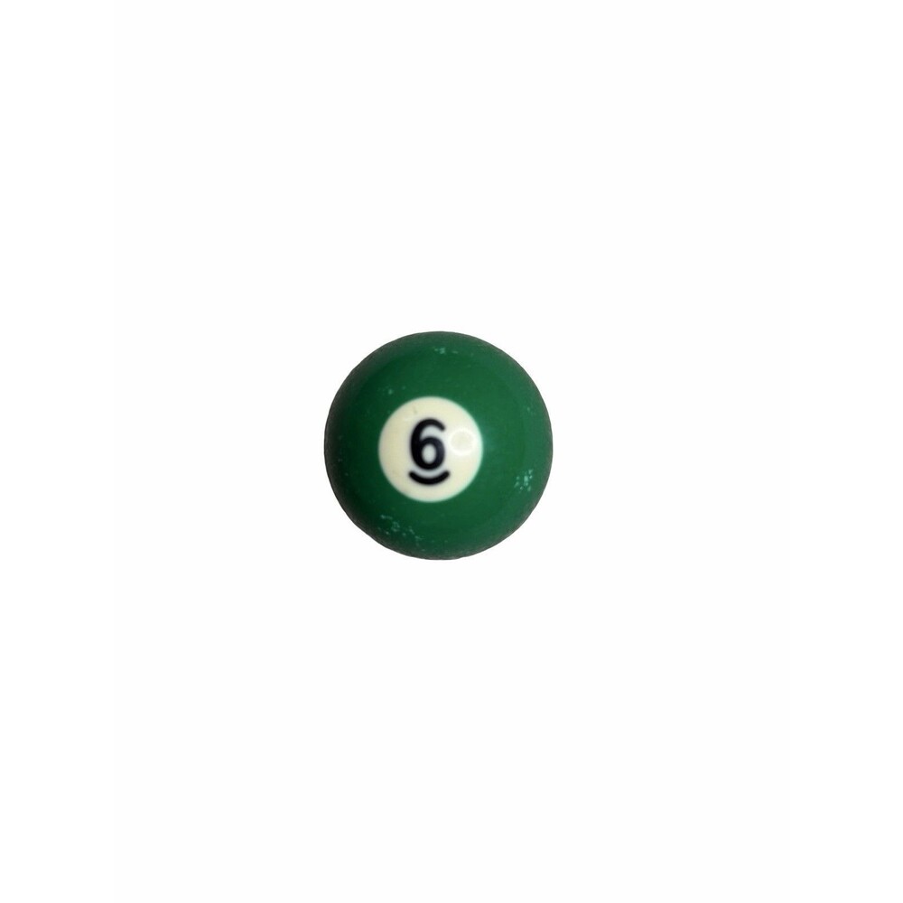 Replacement Vintage Billiard Pool Ball 2 1/4" Standard Regulation Solid #6 Green